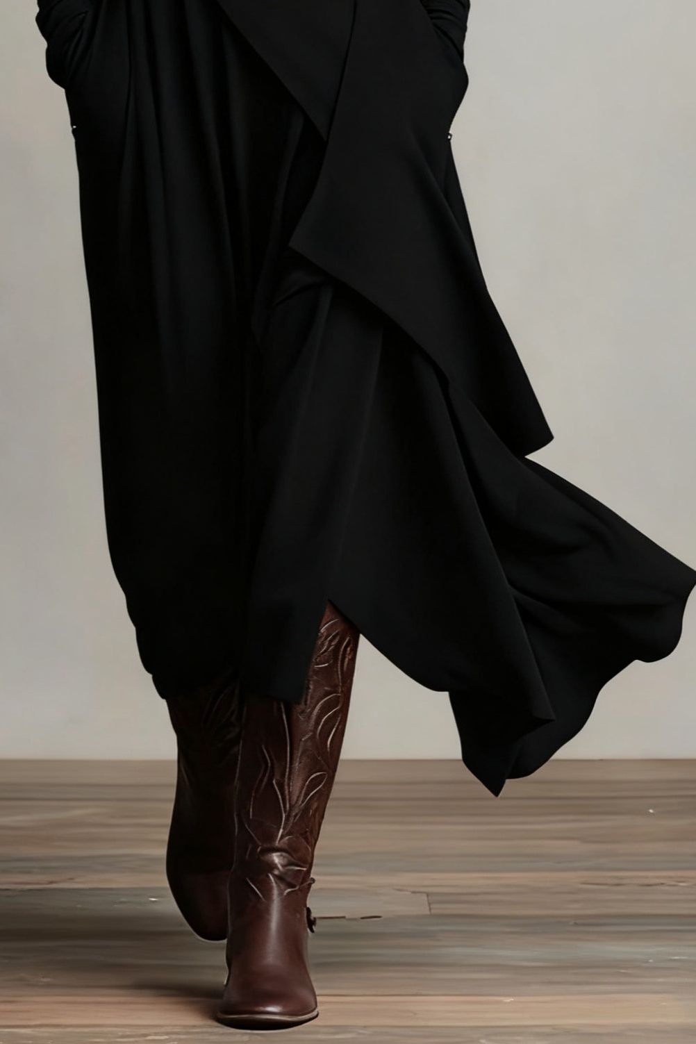 Giorgia - Purple Asymmetrical Pleated Maxi Dress