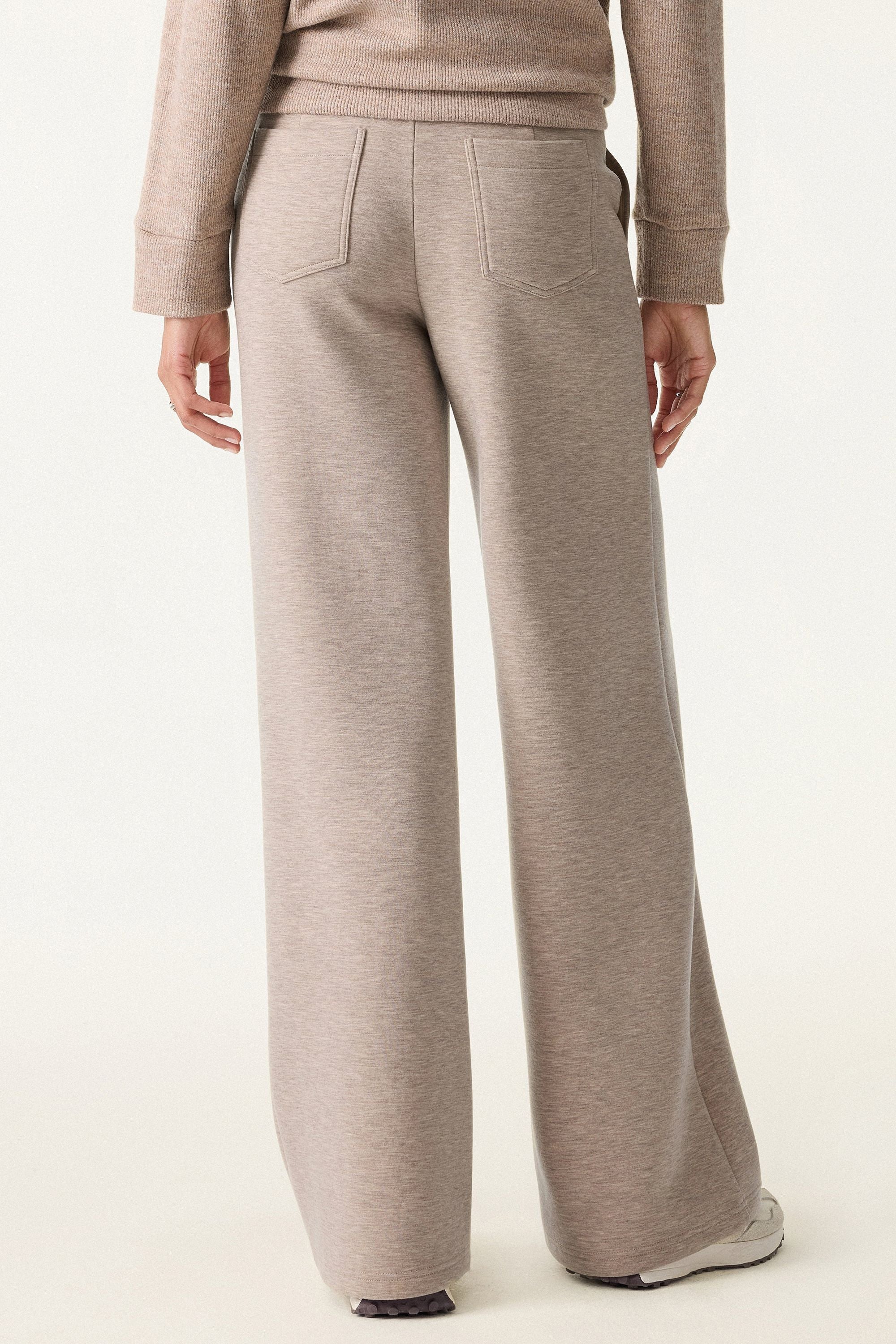 2Pcs Set Jacket & Double Waistband Straight Pants