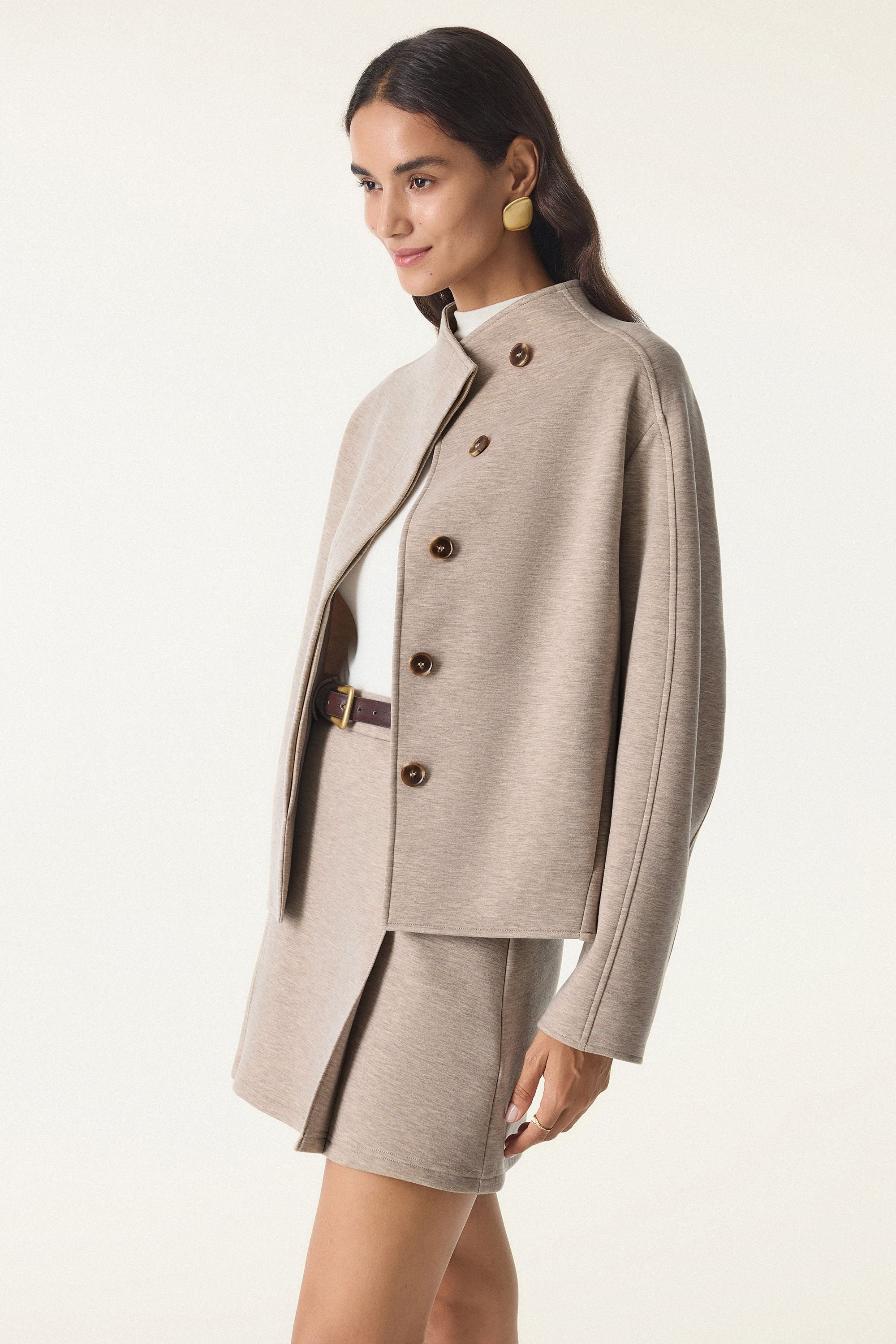 Collar Cropped Jacket