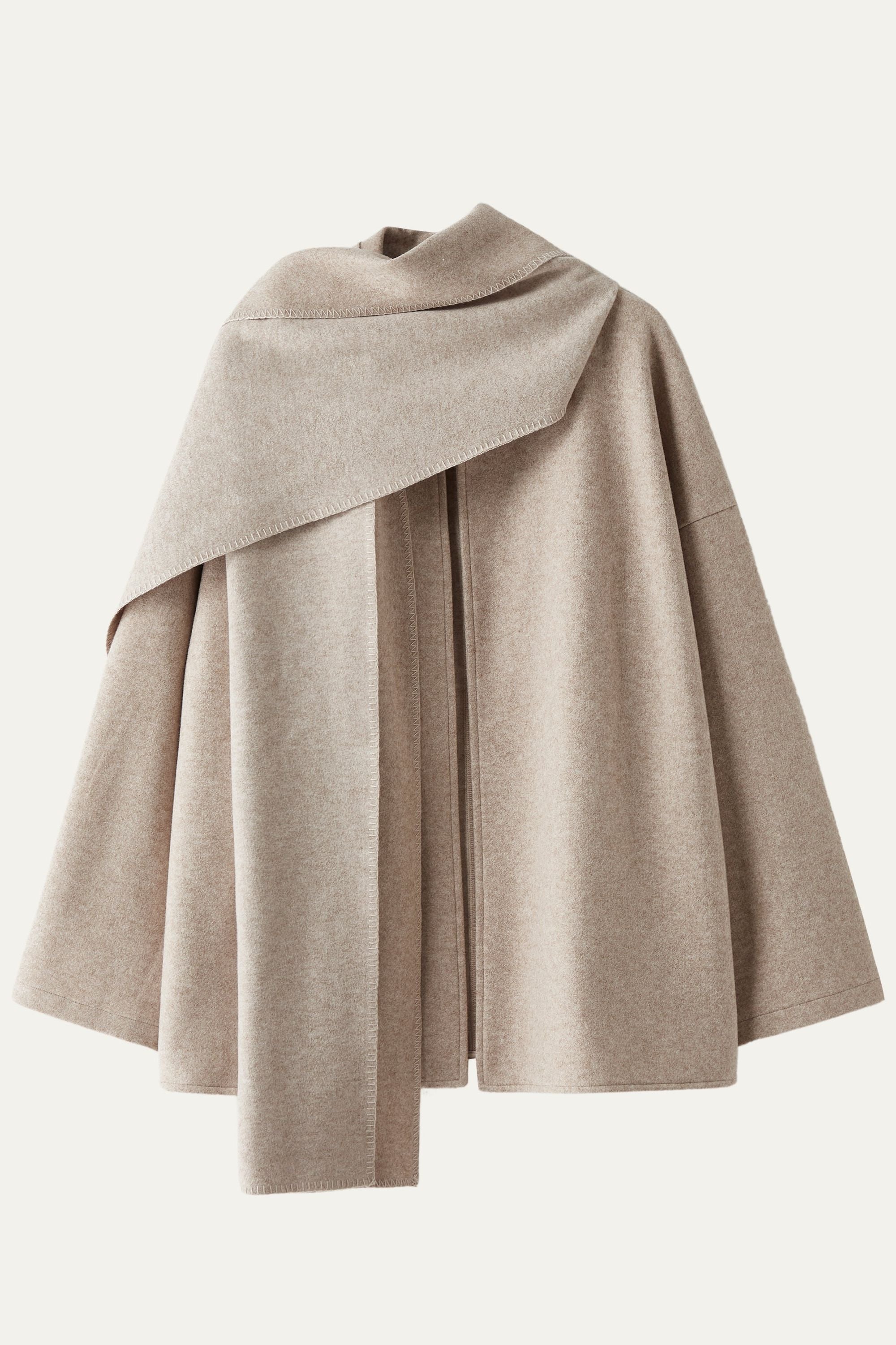 Oversized Scarf Jacket