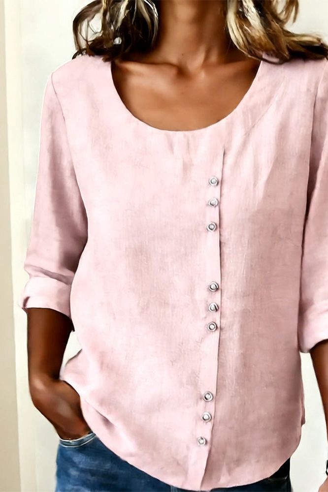 Chic Casual Button Blouse
