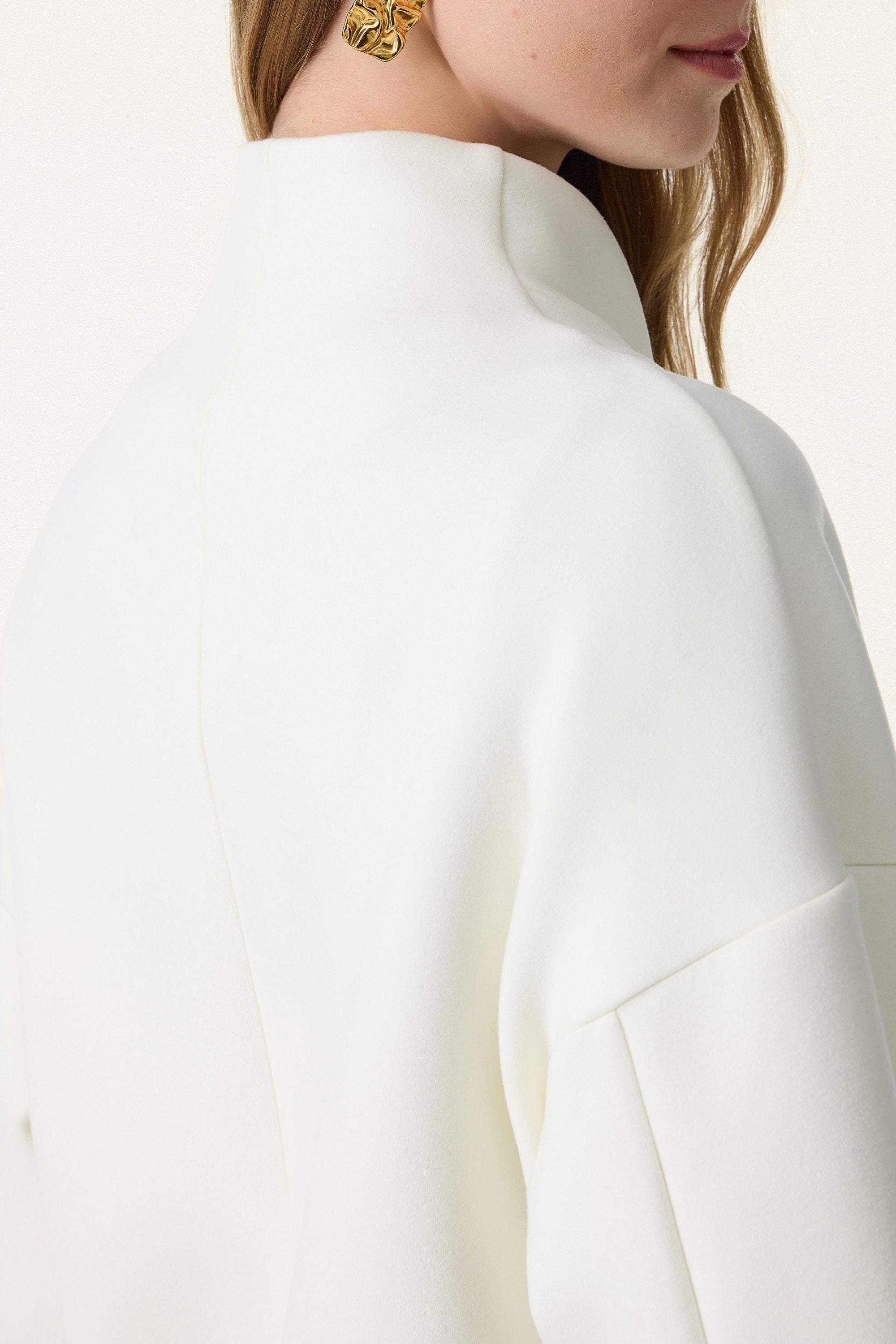 Double-breasted Stand Collar Coat