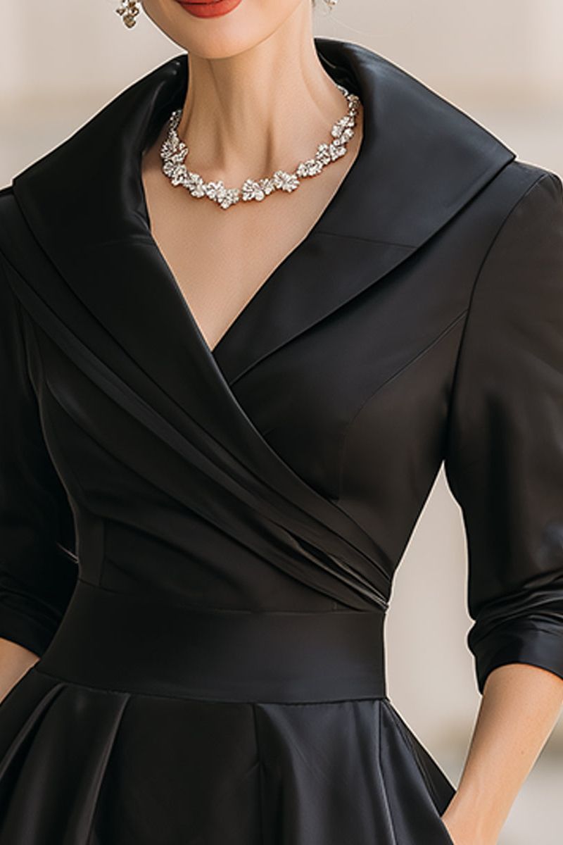 Audrey - Vestito midi in raso