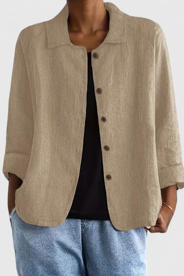 Casual Button Blouse