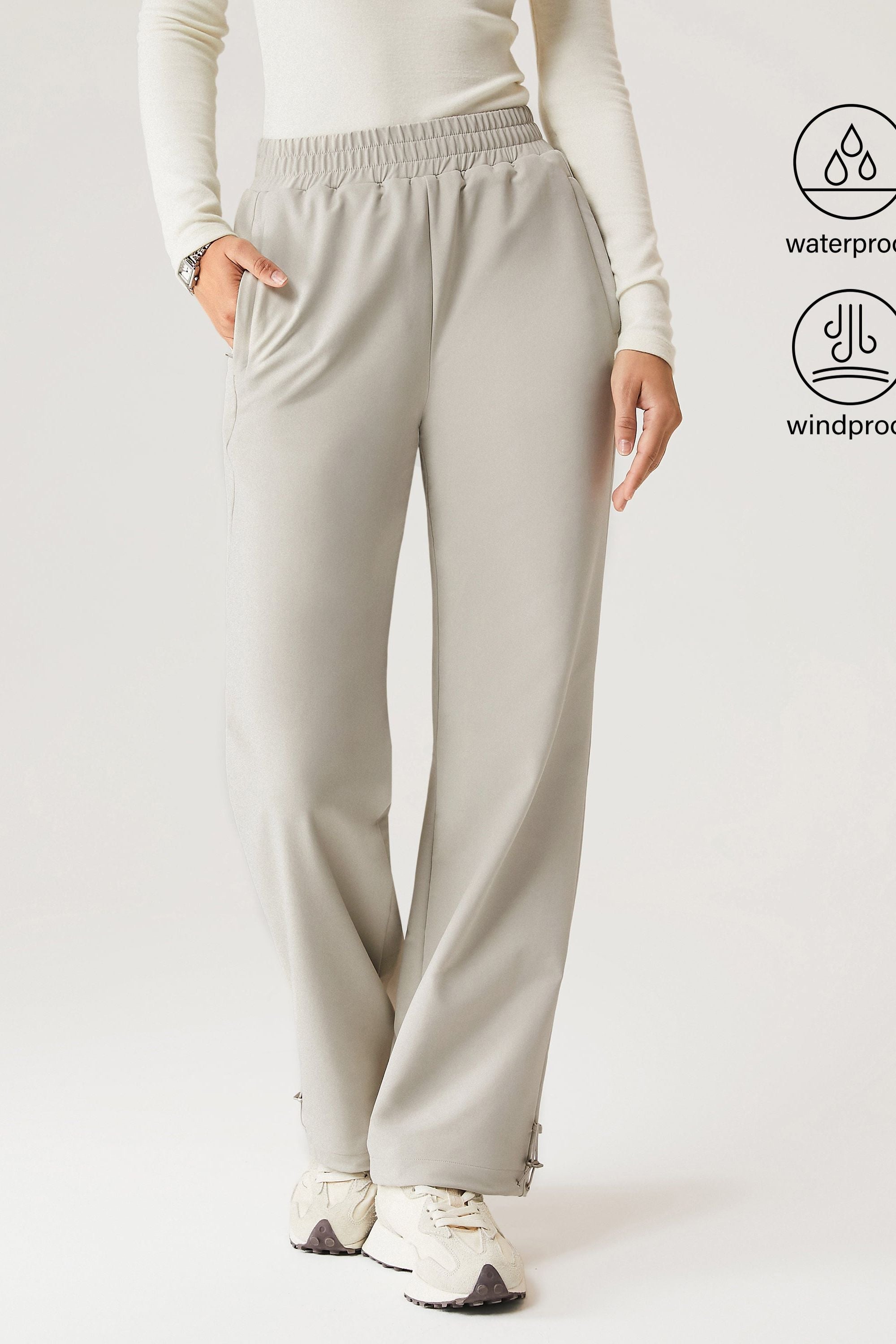 Water-Proof Fleece-Lined Elastic Waist Pant