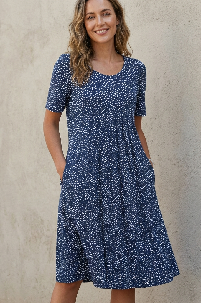 Cotton Tummy Coverage Dress