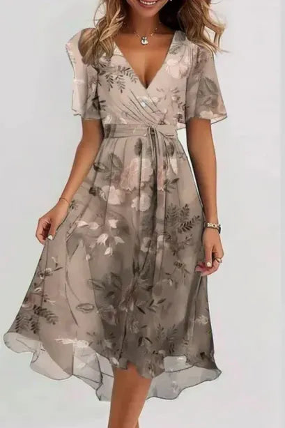 Azure Grace Midi Dress