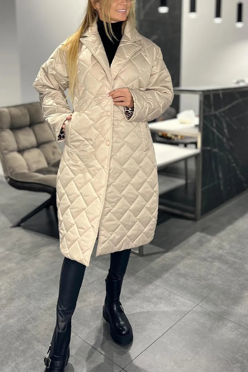 Quilted Mid Coat