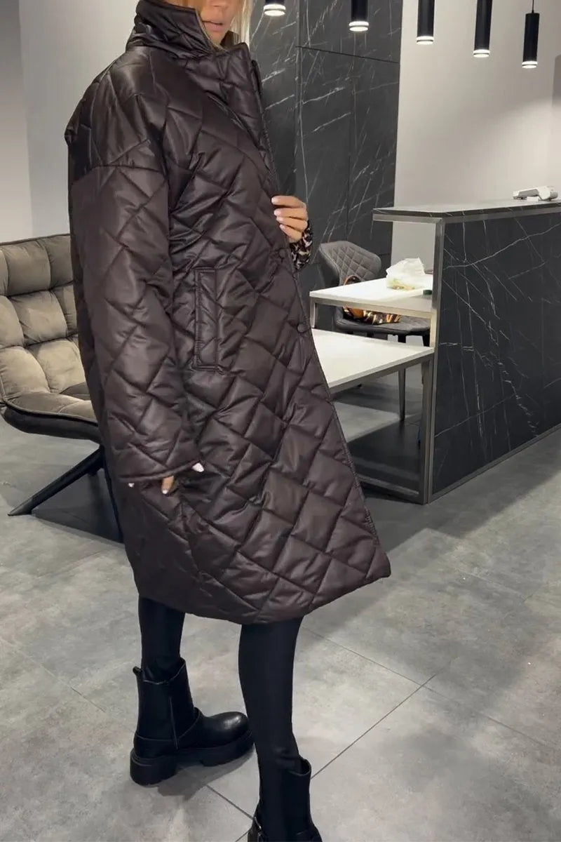 Quilted Mid Coat
