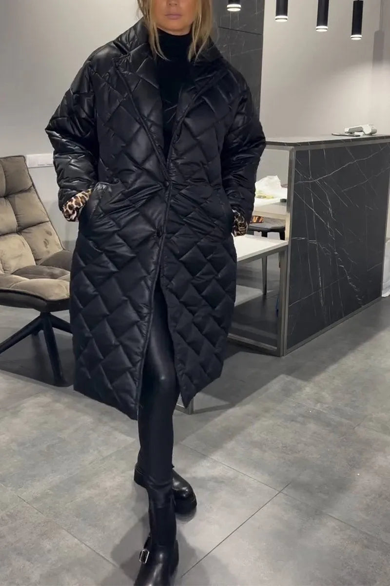 Quilted Mid Coat