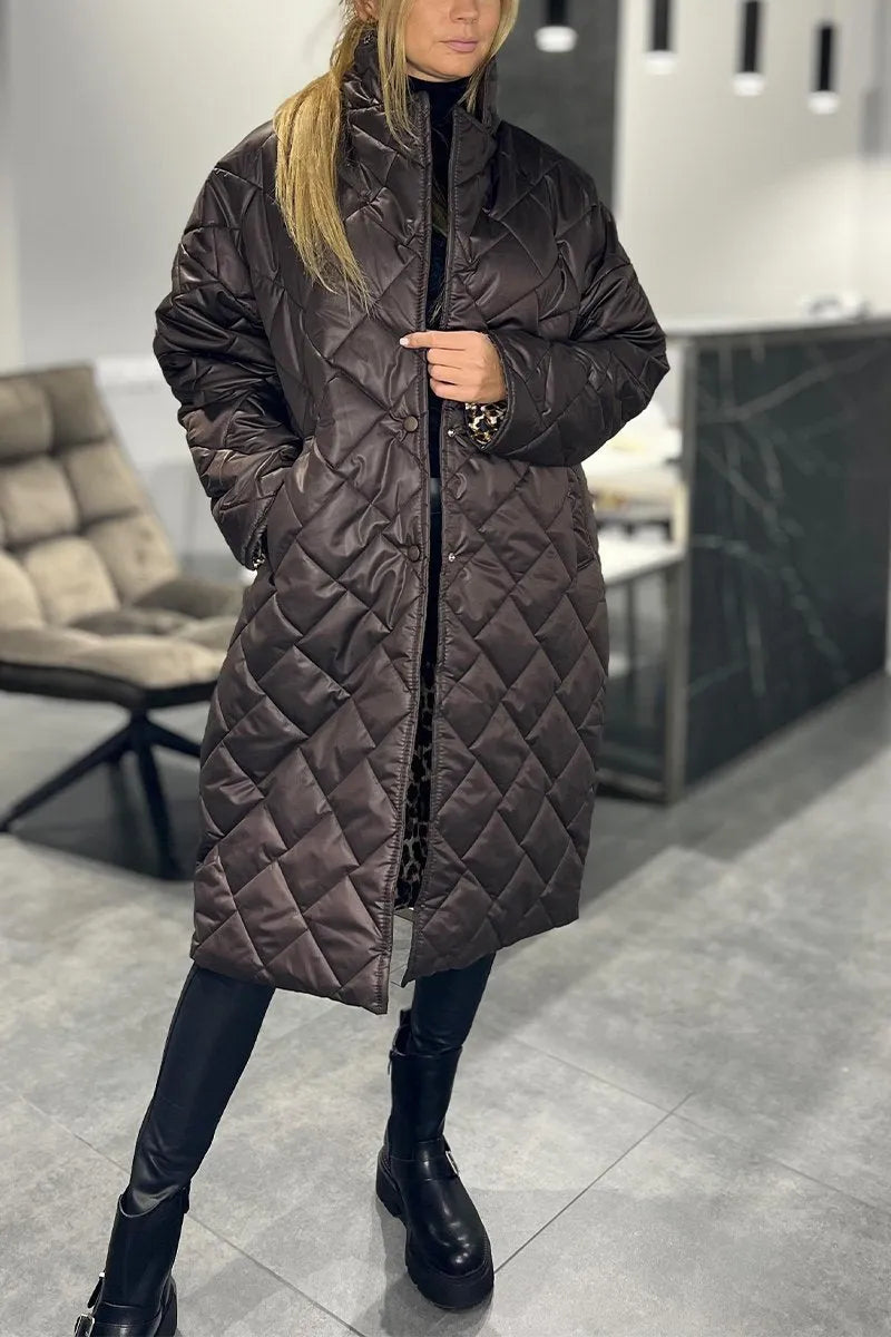 Quilted Mid Coat